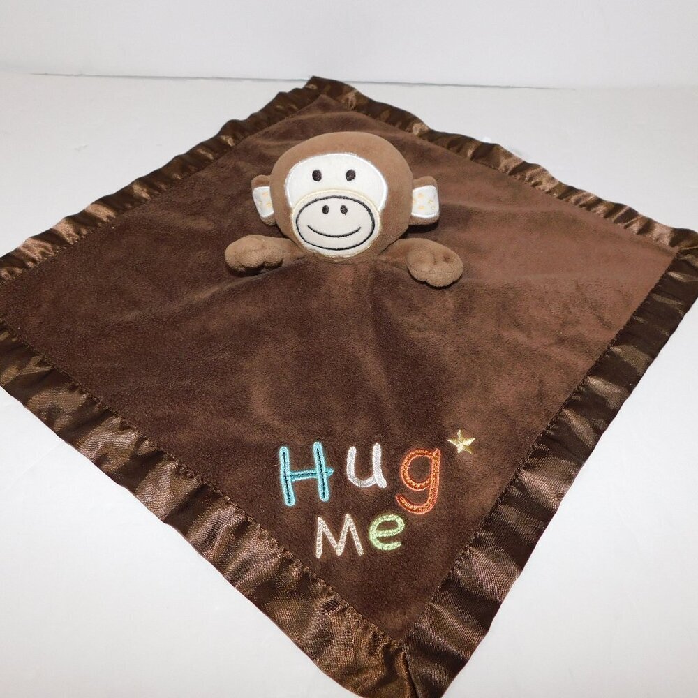 Circo Brown Monkey HUG ME Security Blanket Plush Baby Lovey Nunu Soother